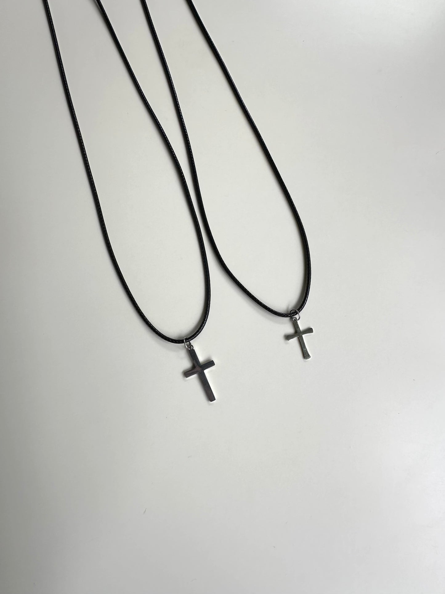 Collana Big Croce e Mini Croce