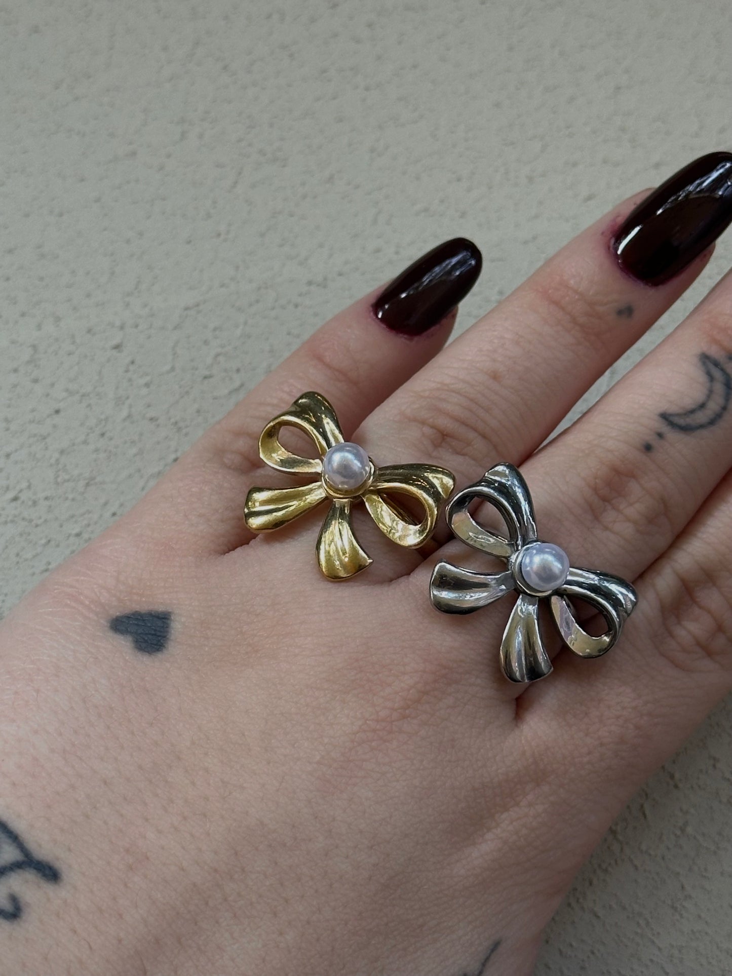 Anello Fiocco Perla