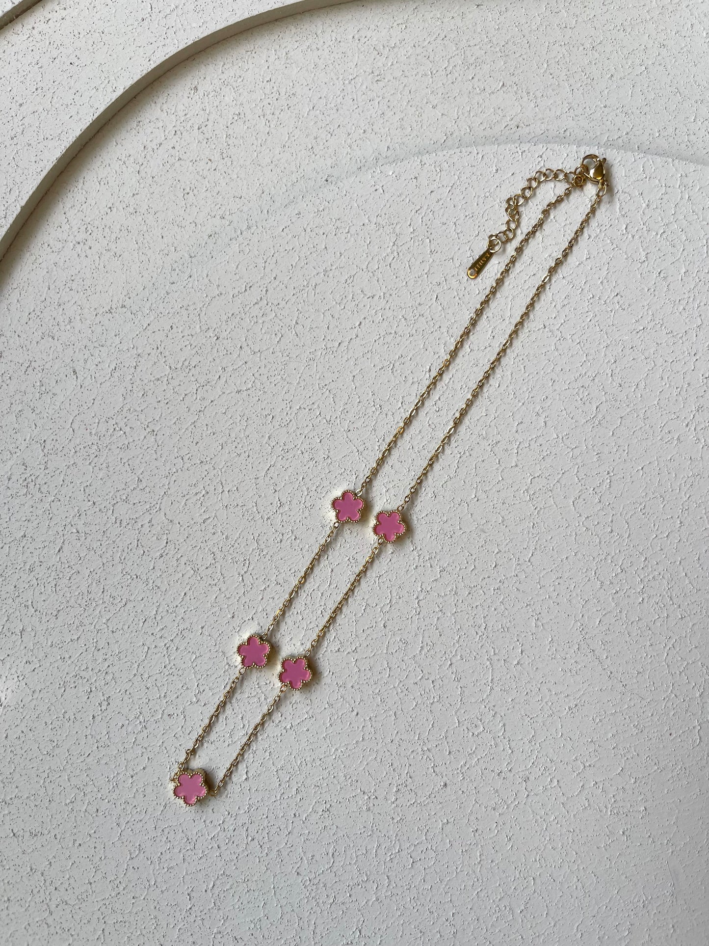 Collana Clover Rosa