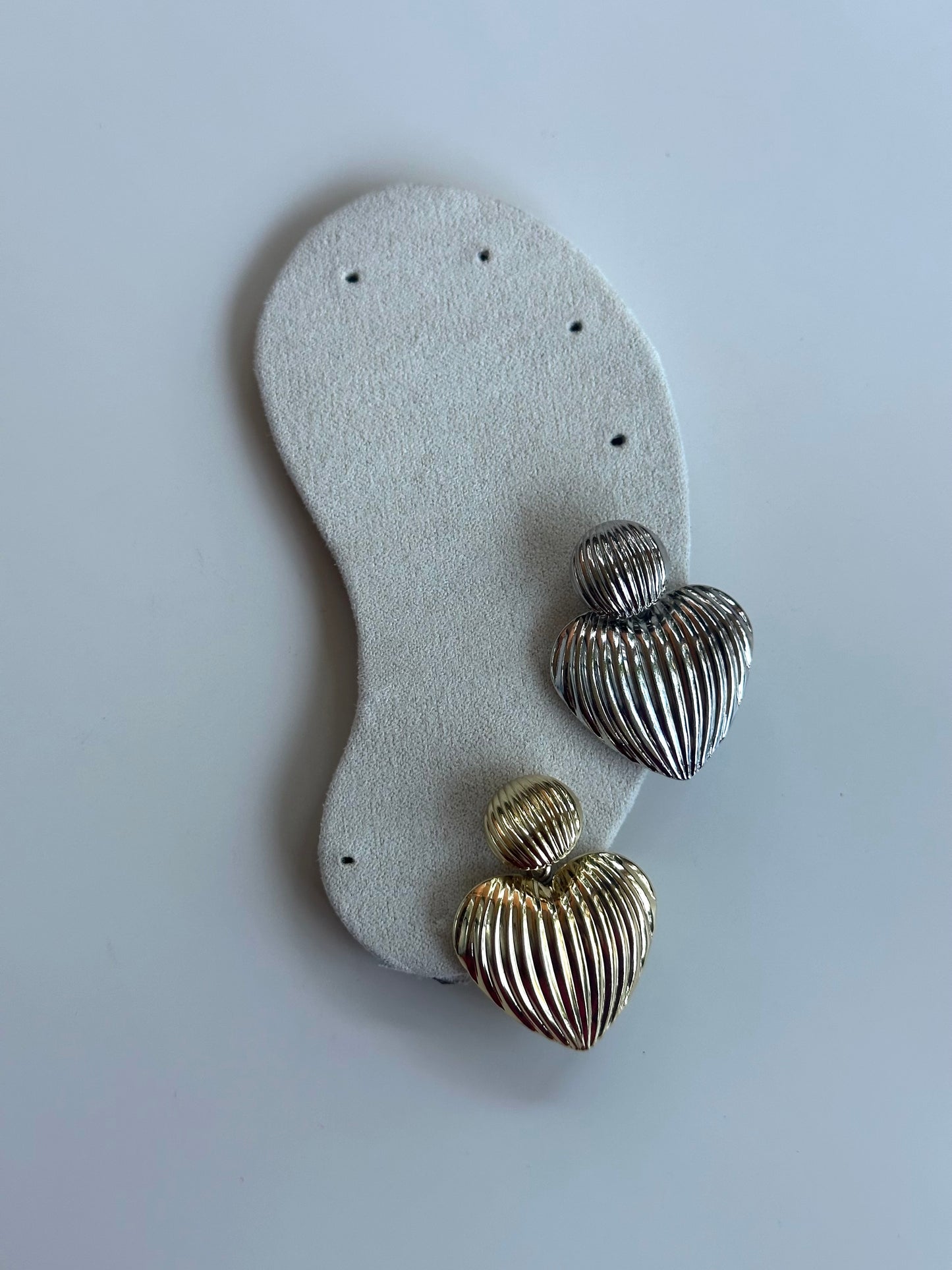 Orecchini Doppio Cuore