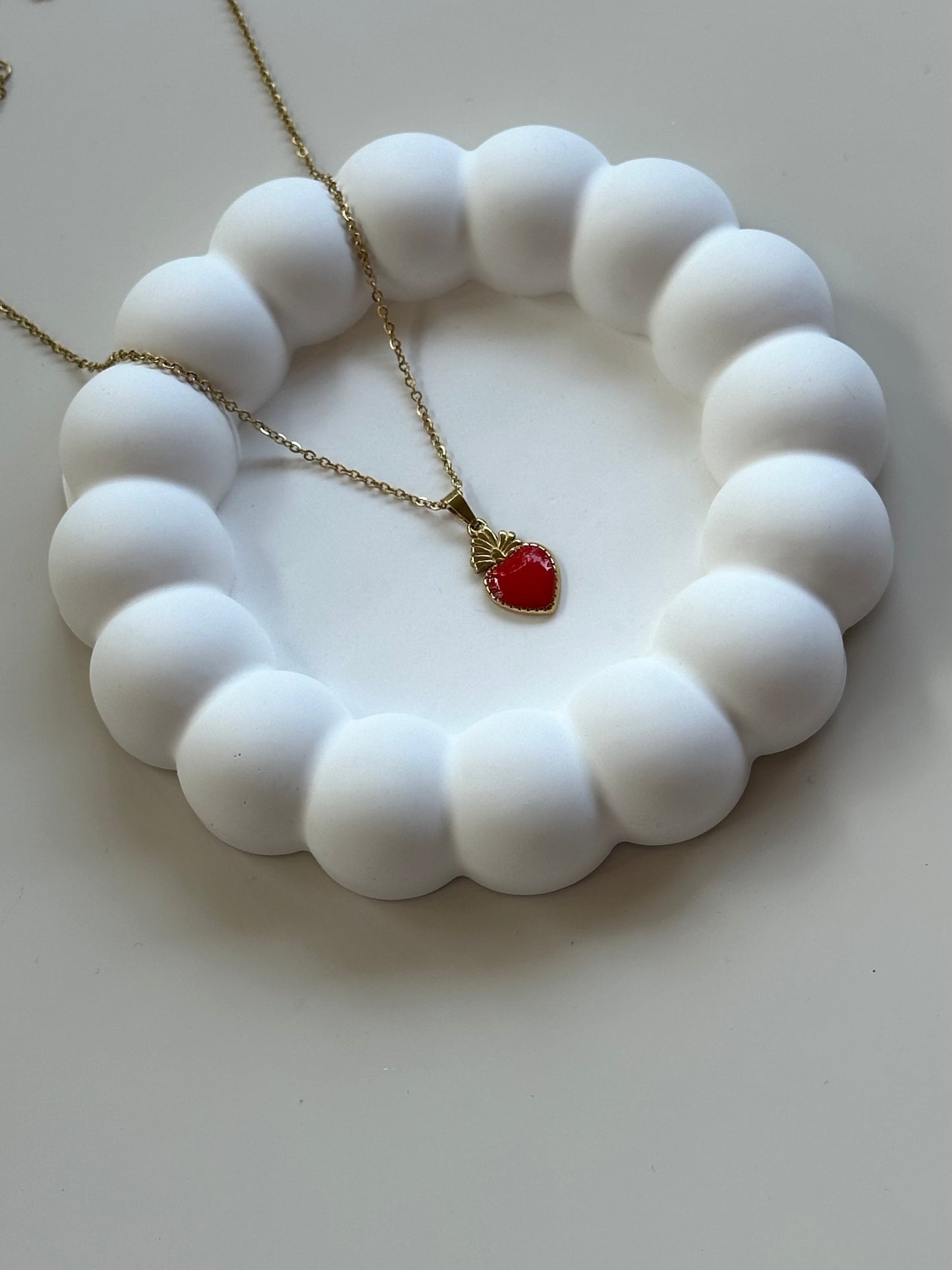 Collana Heart Red