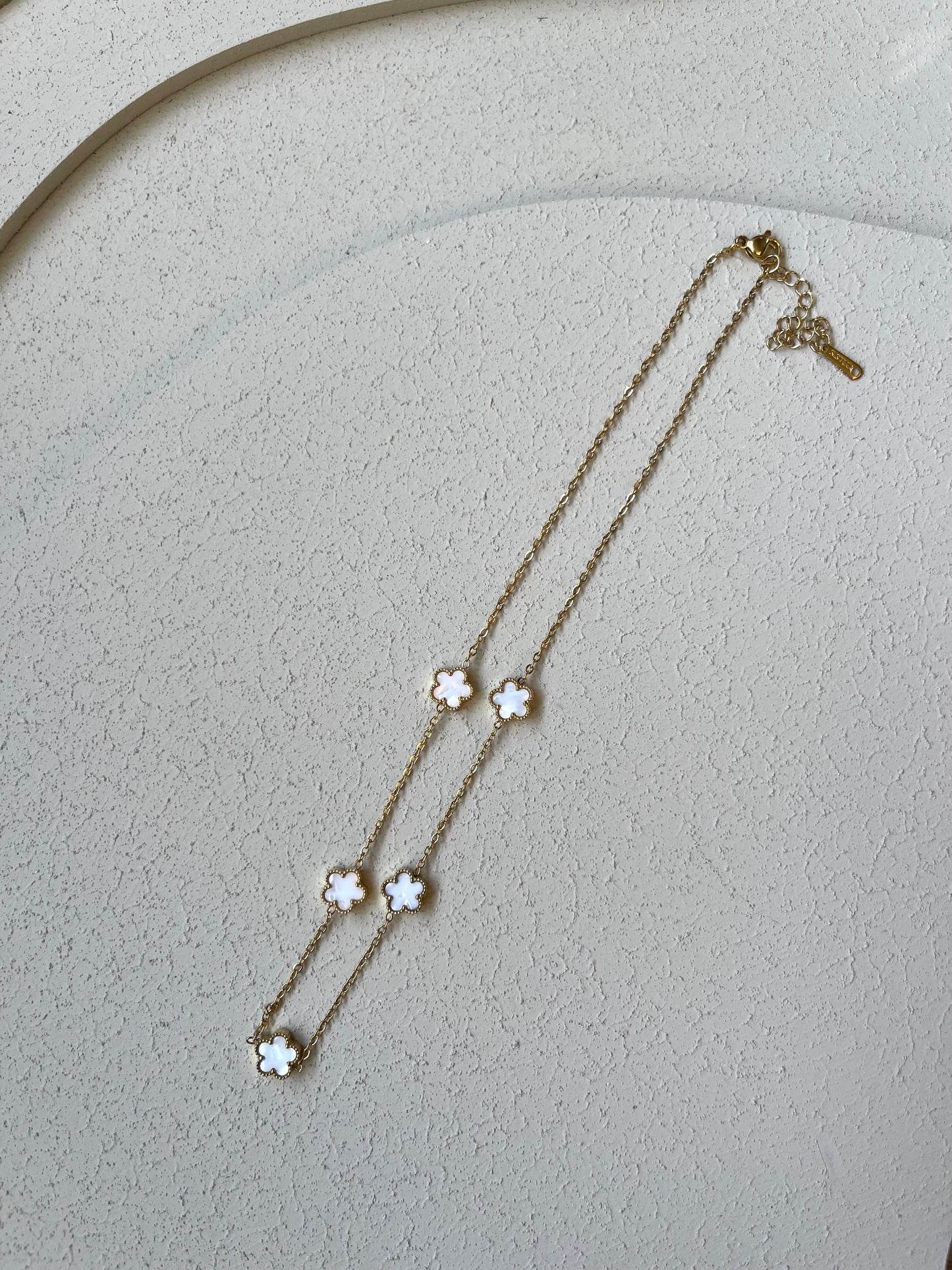 Collana Clover Bianca