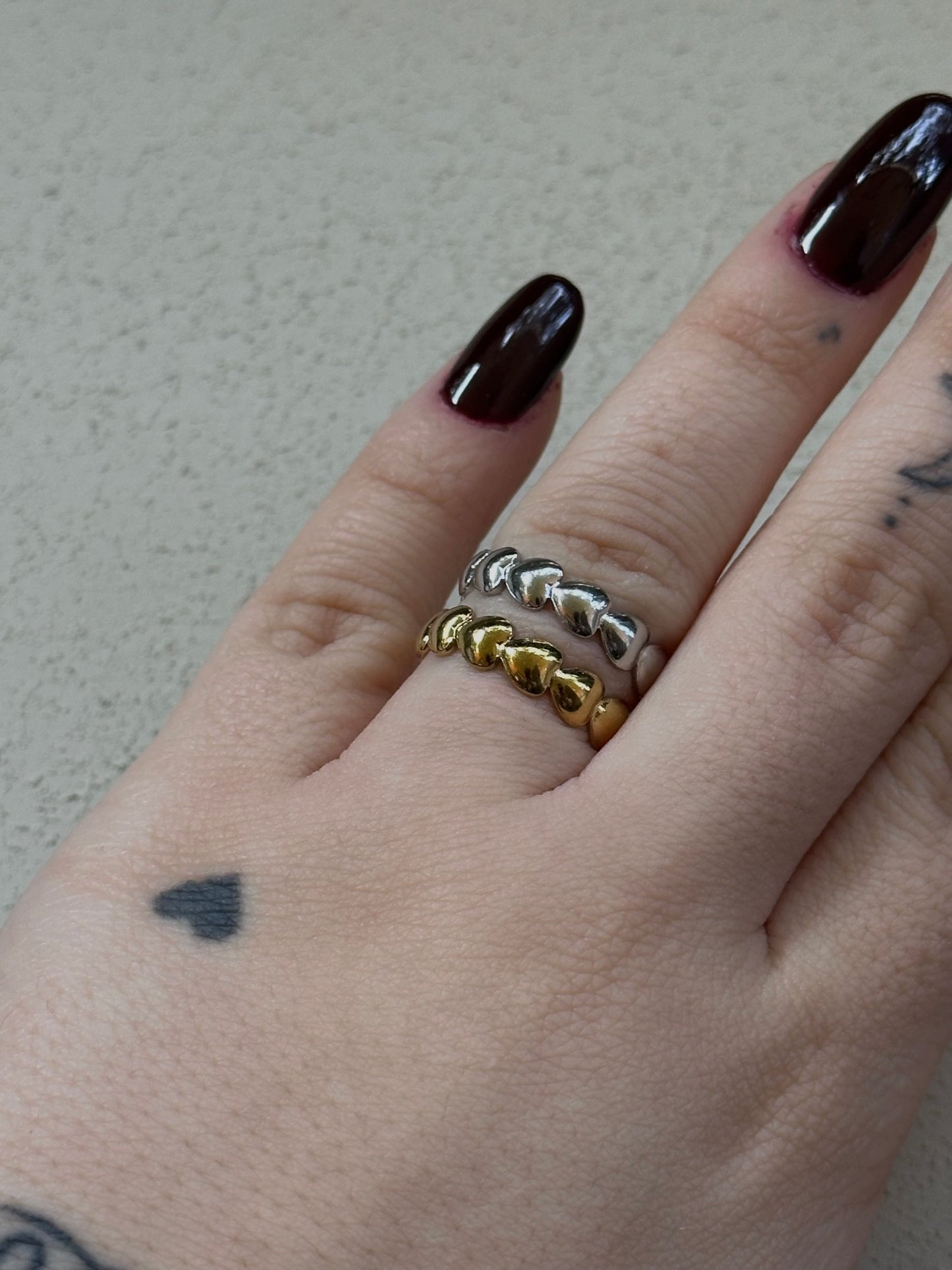 Anello Fedina di Cuori