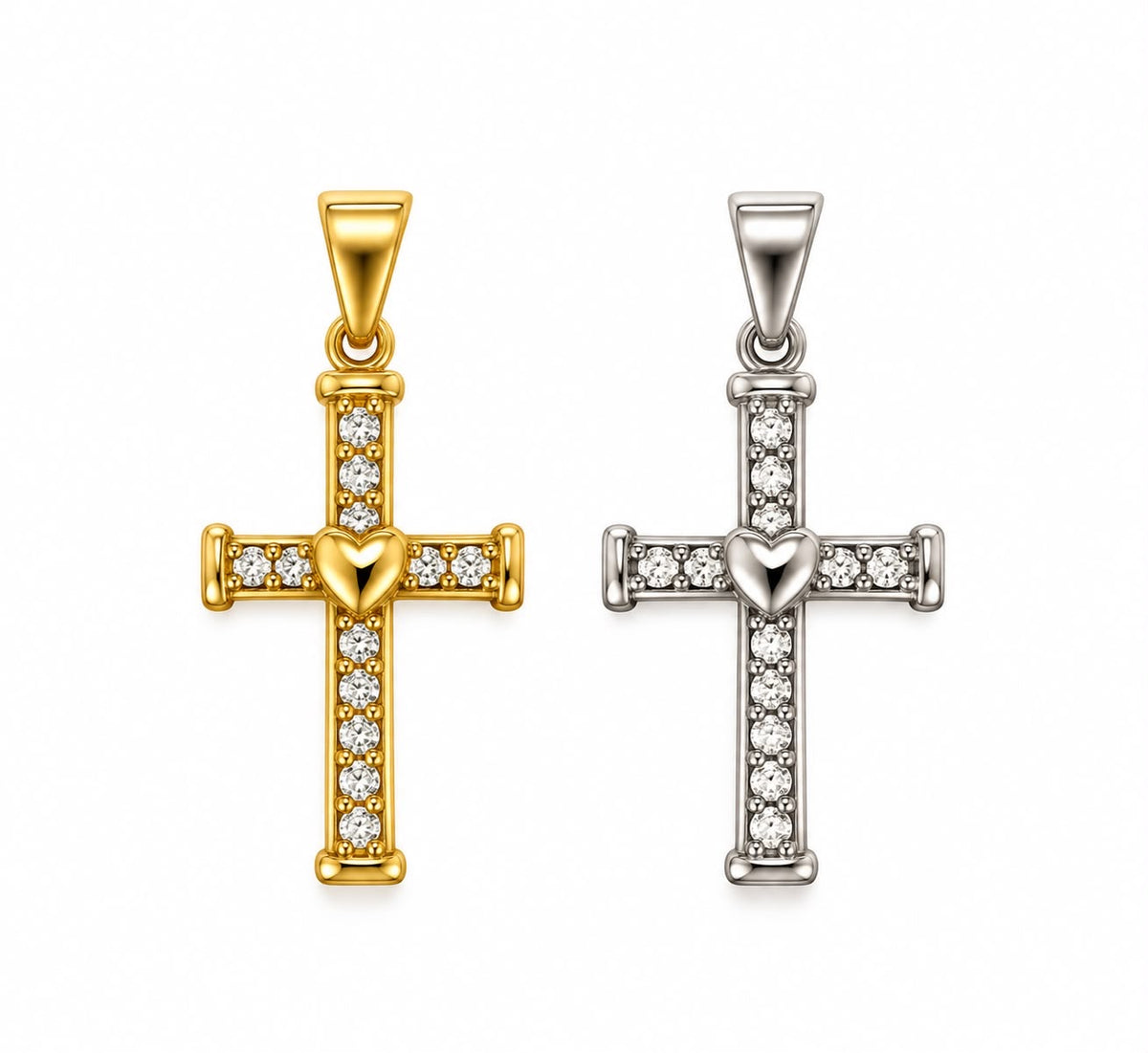 Ciondolo CrossHeart Shine