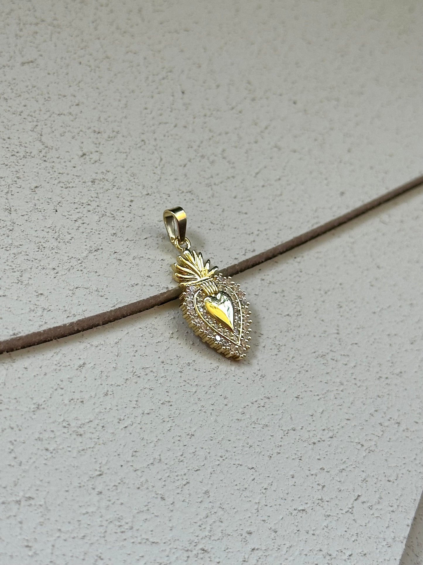 Ciondolo Cuore Sacro Diamond