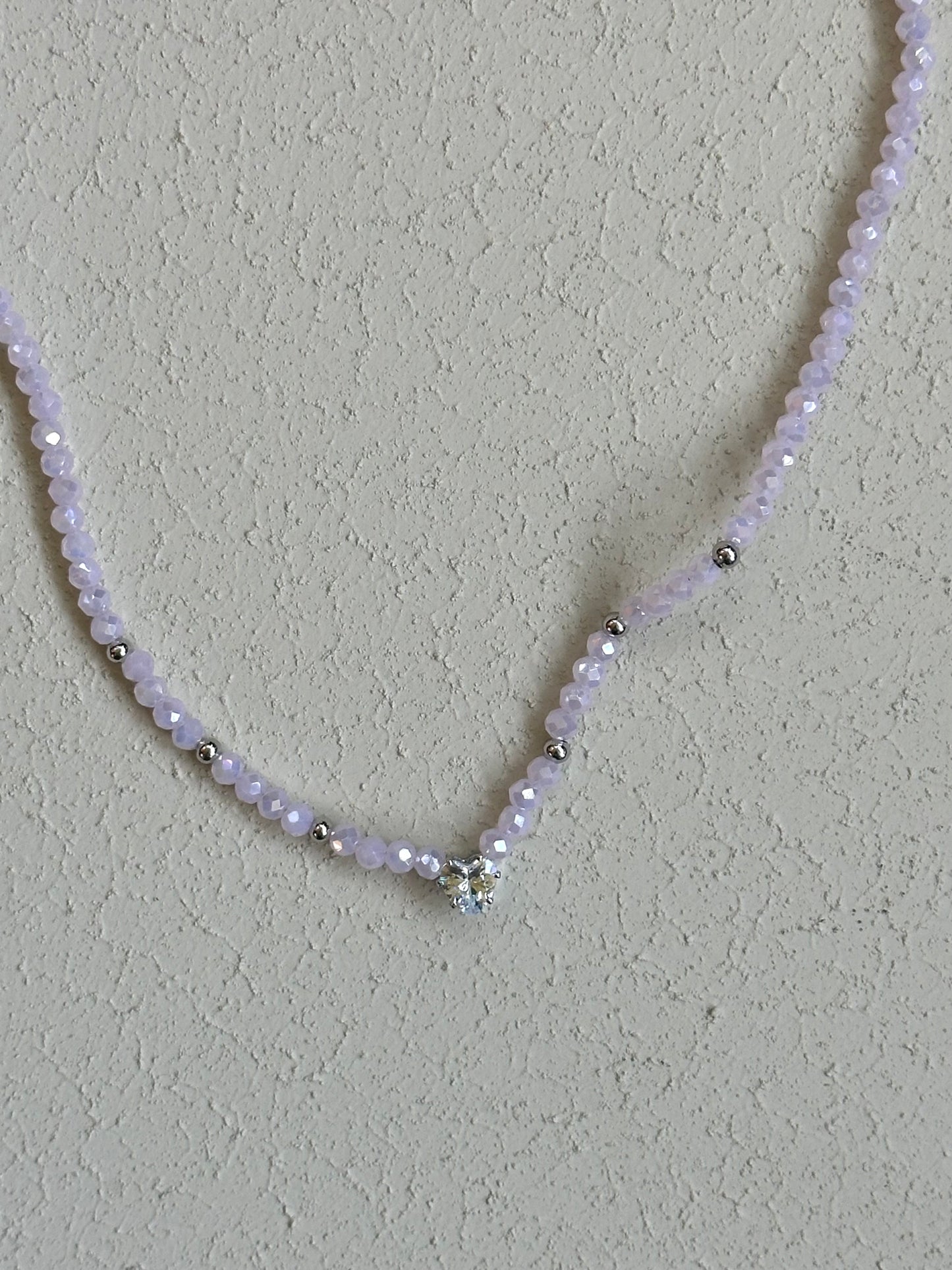 Collana Perline RosaCuore
