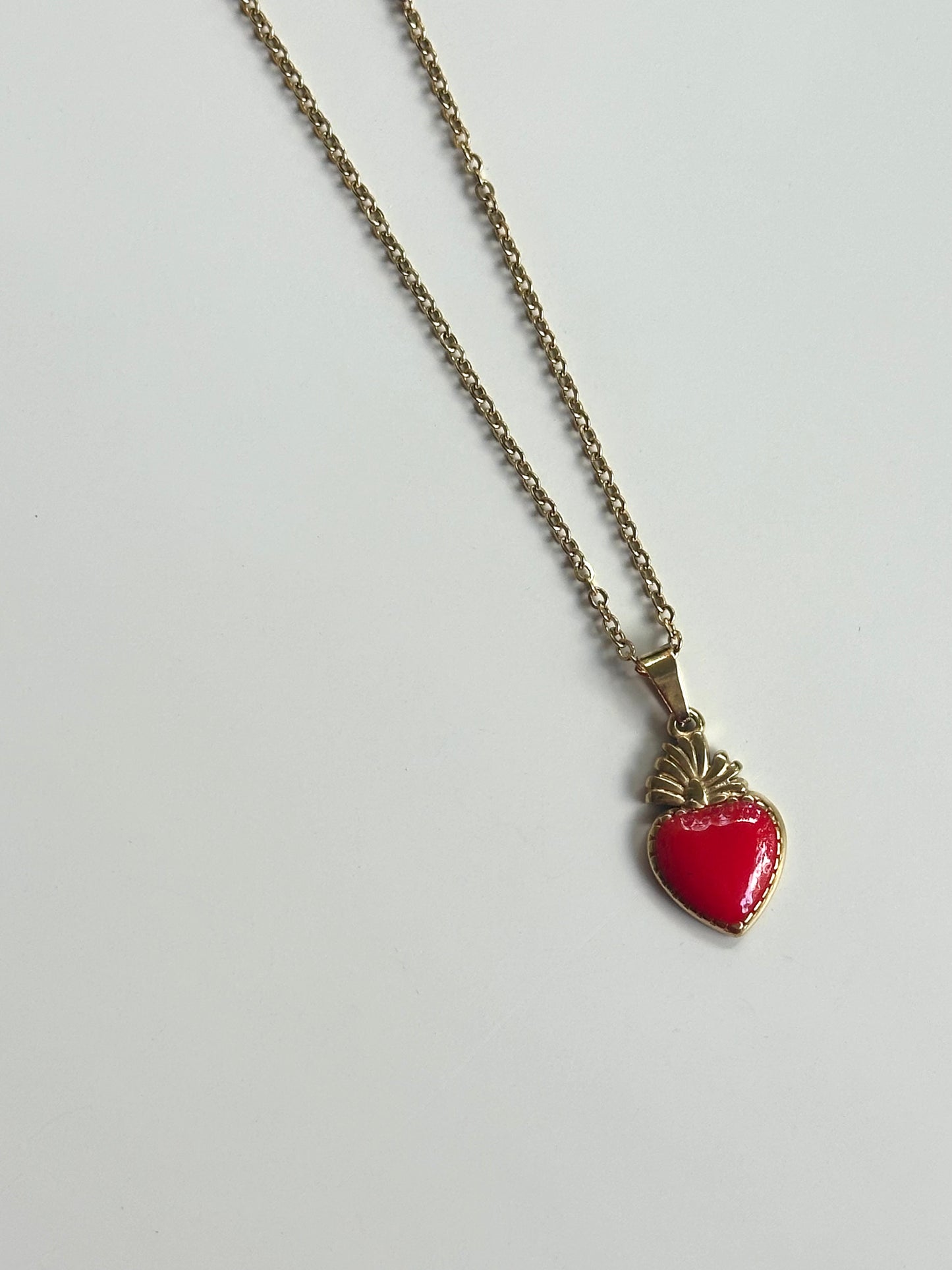 Collana Heart Red