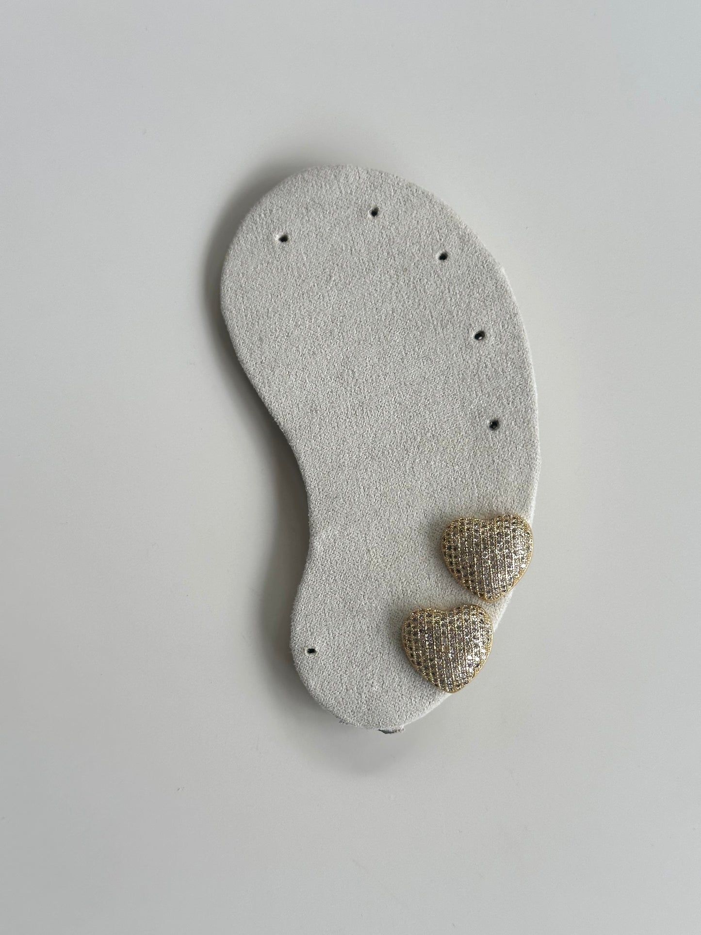 Orecchini Cuore Pavè