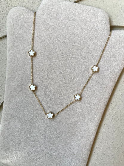 Collana Clover Bianca