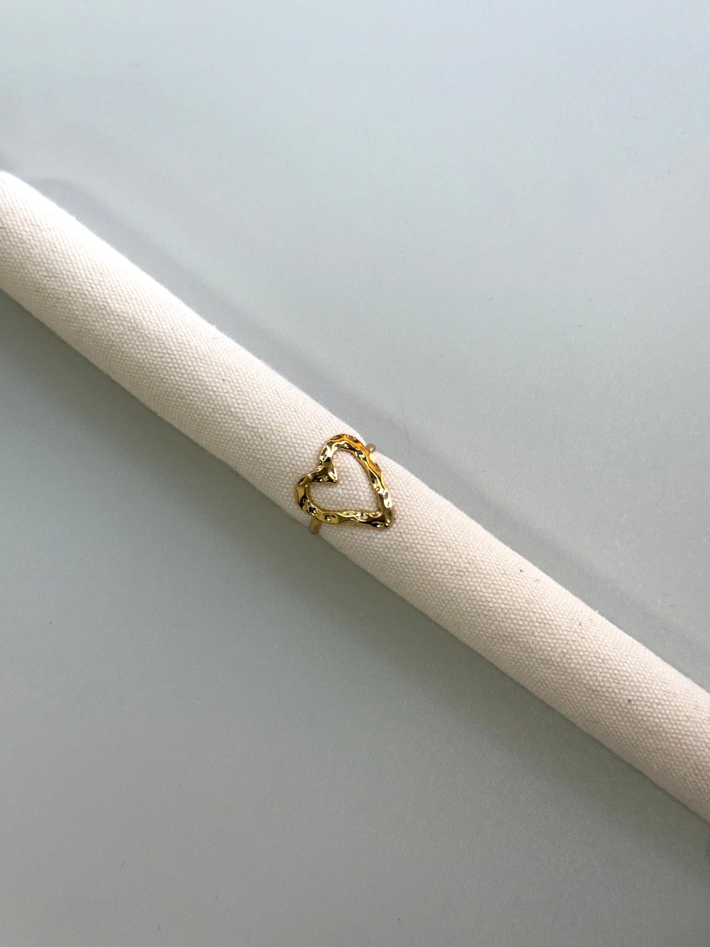 Anello Cuore Stropicciato