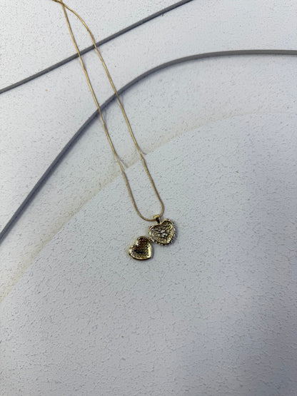 Collana Cuore Pavè Arcobaleno