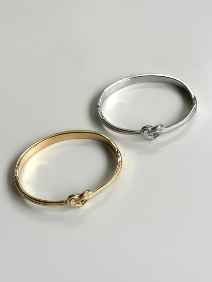 Bracciale Rigido Cuore Intrecciato