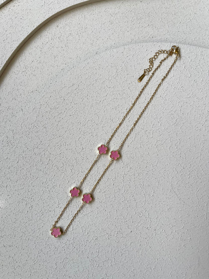 Collana Clover Rosa