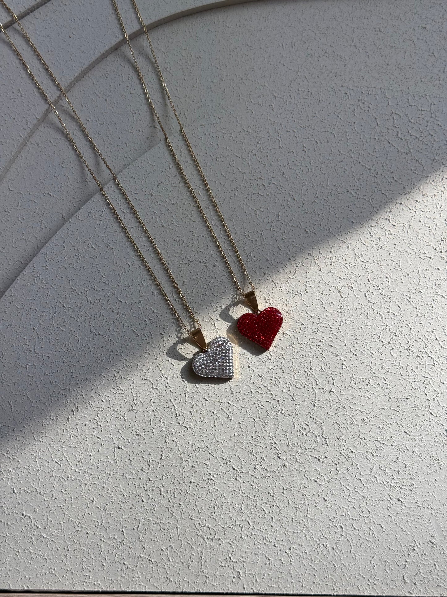 Collana Cuore White&Red