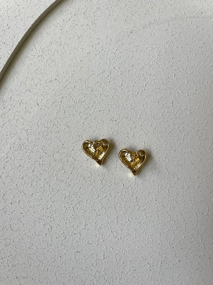 Orecchini Cuore Liquido