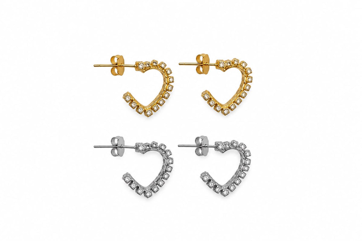 Orecchini Bling Heart