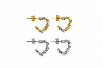 Orecchini Bling Heart