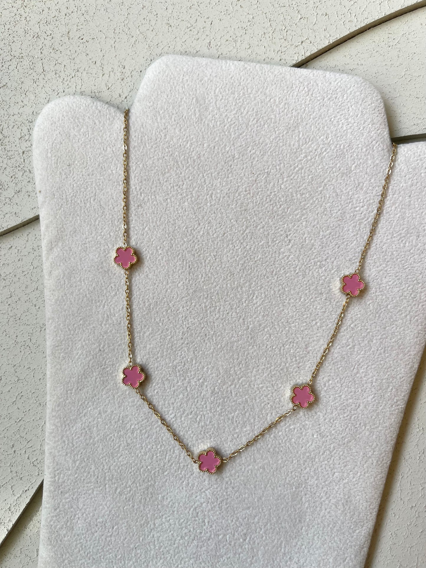 Collana Clover Rosa