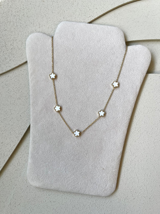 Collana Clover Bianca