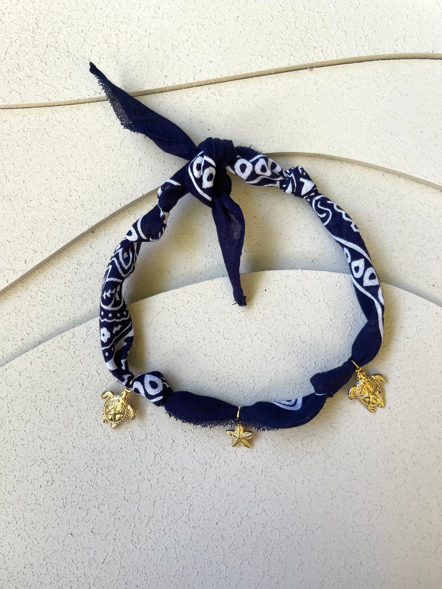 Collana Bandana Blu