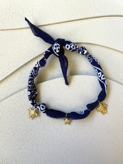 Collana Bandana Blu