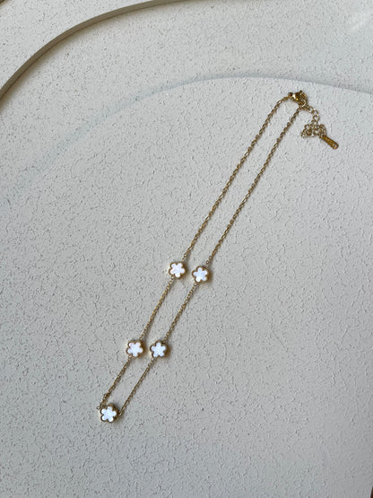 Collana Clover Bianca