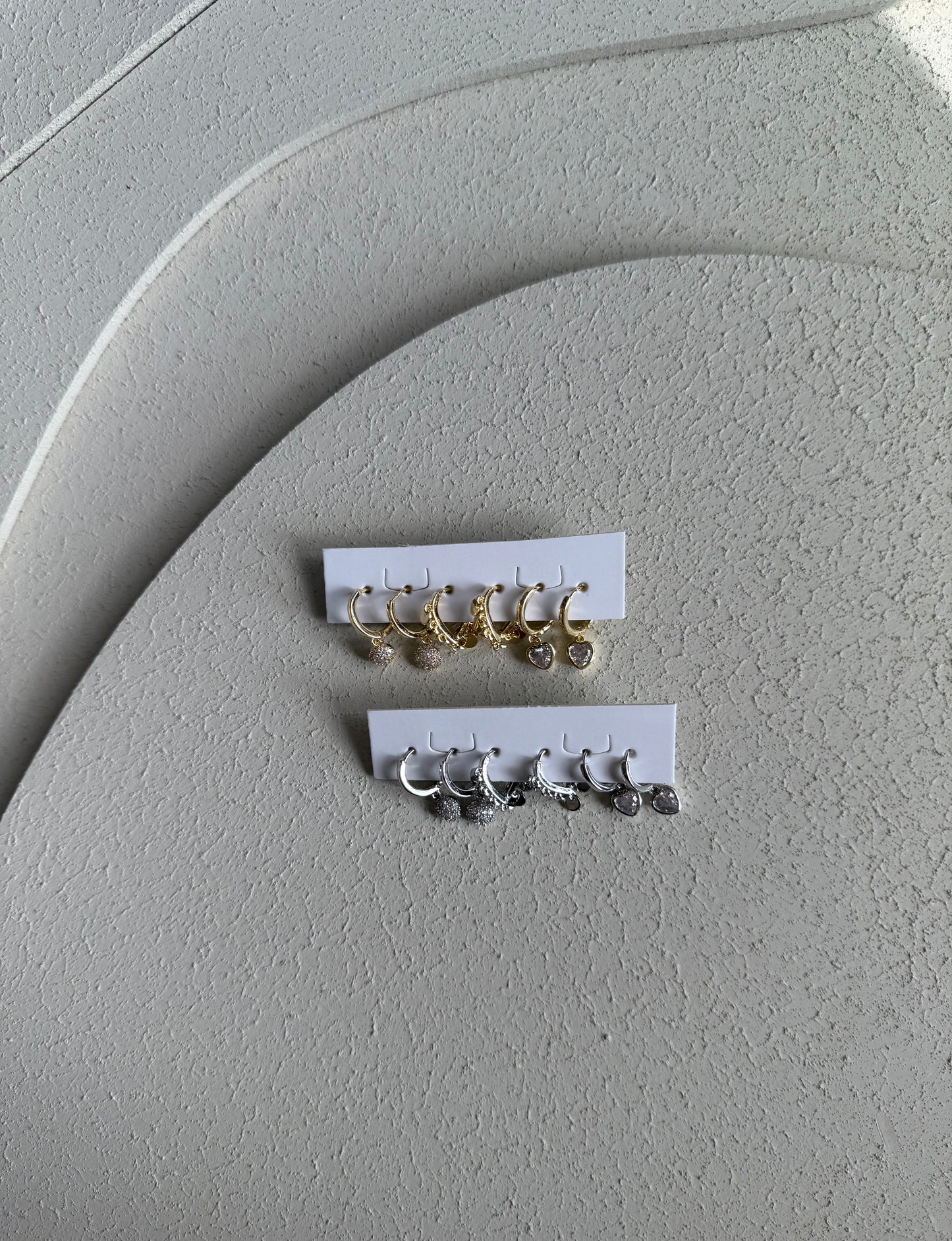Set orecchini glitter