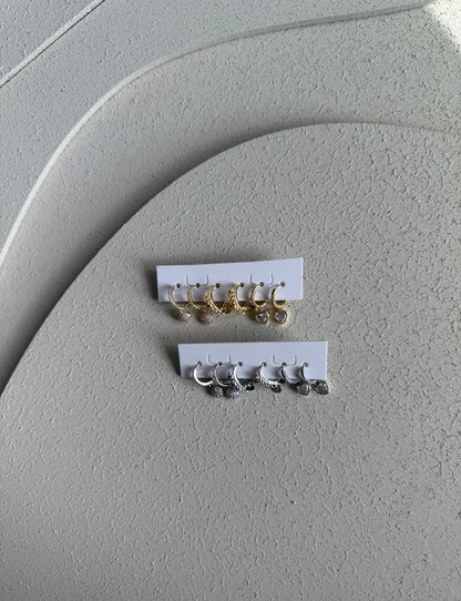 Set orecchini glitter