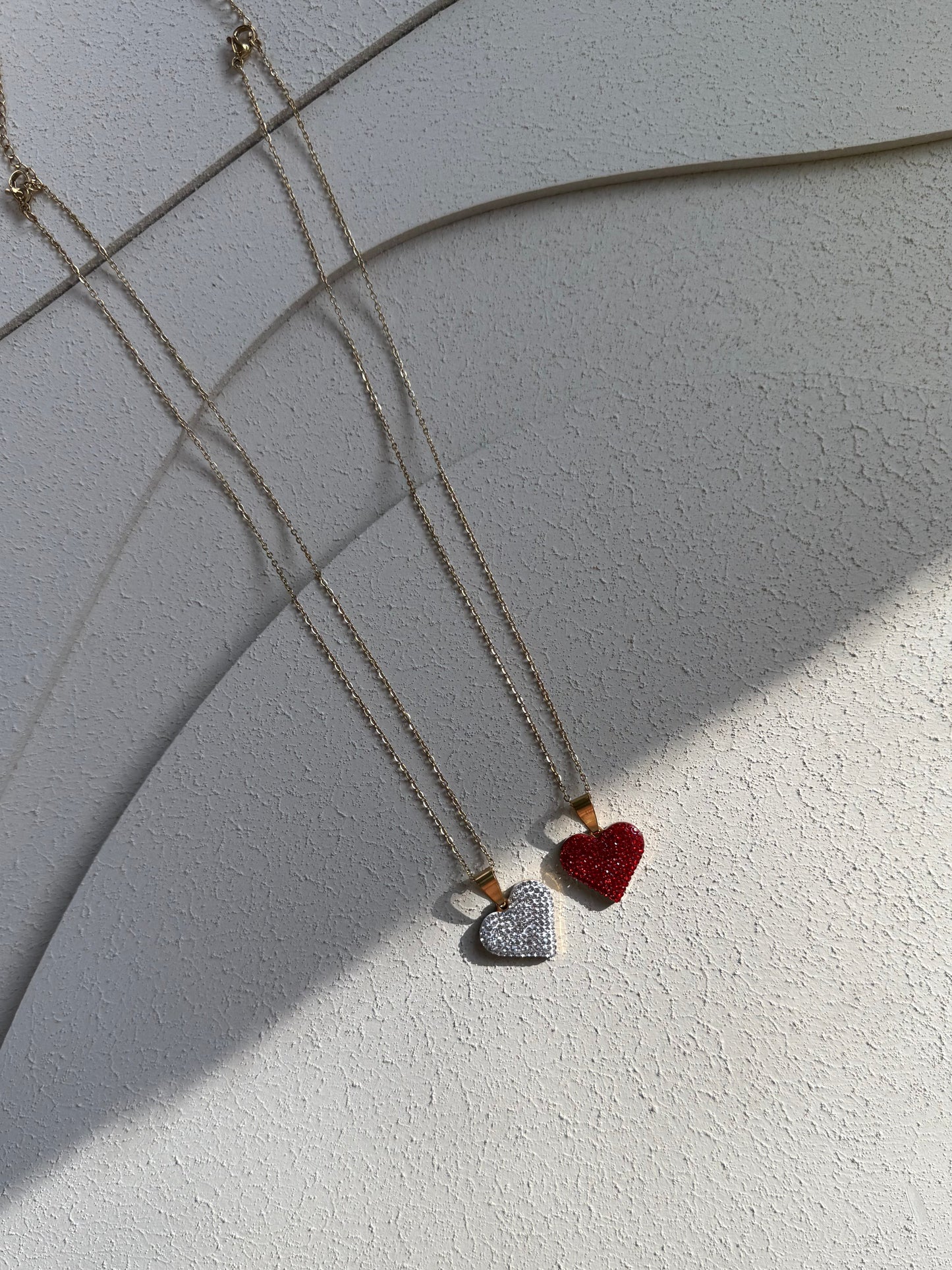 Collana Cuore White&Red