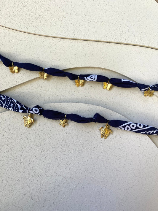 Collana Bandana Blu