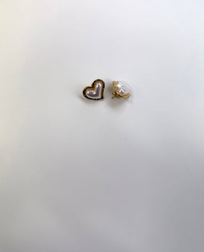 Orecchini Pearl Heart