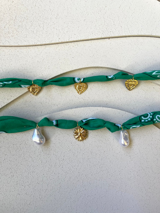 Collana Bandana Verde