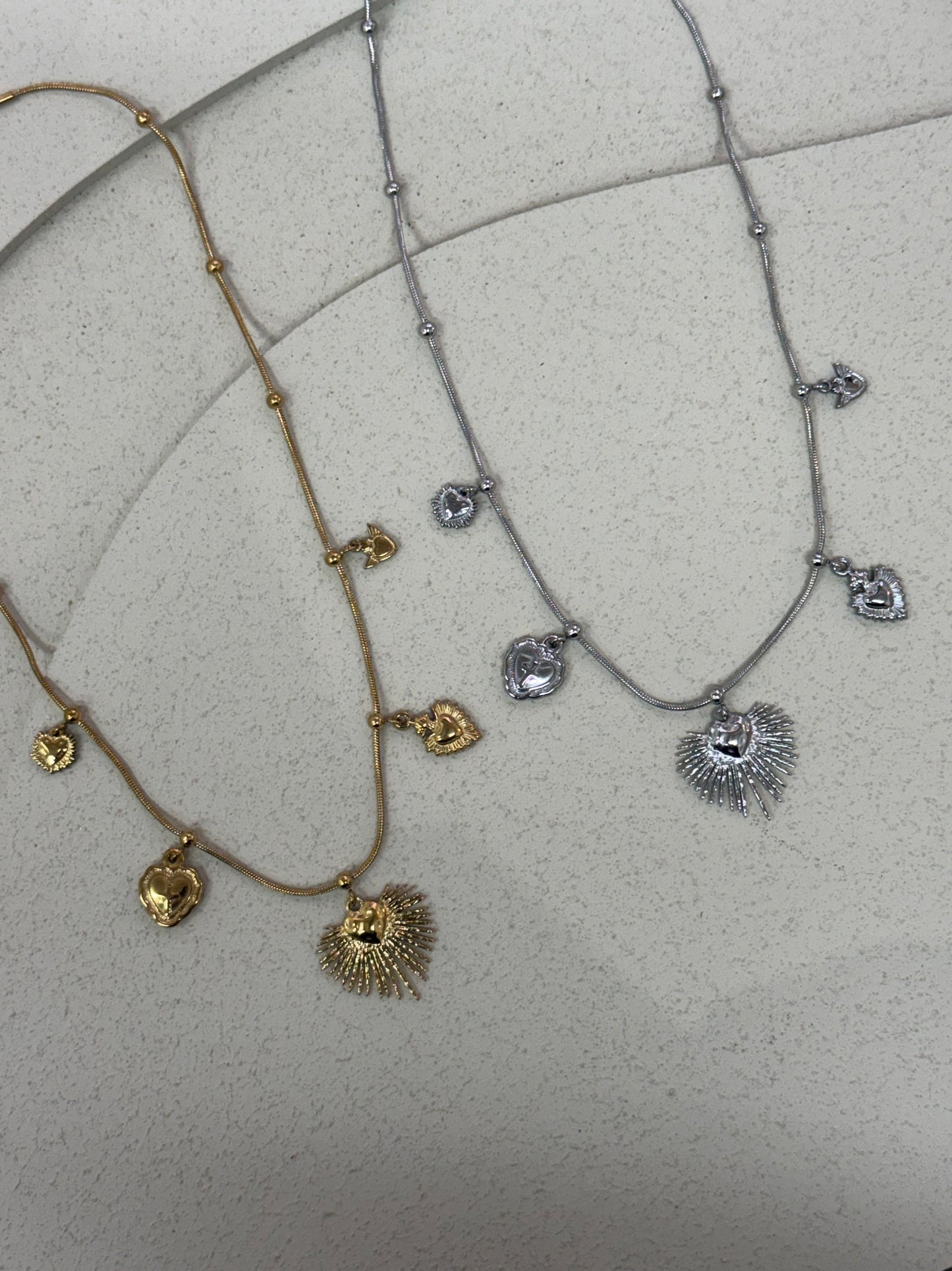 Collana Multi Cuori Sacri