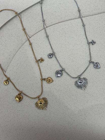 Collana Multi Cuori Sacri
