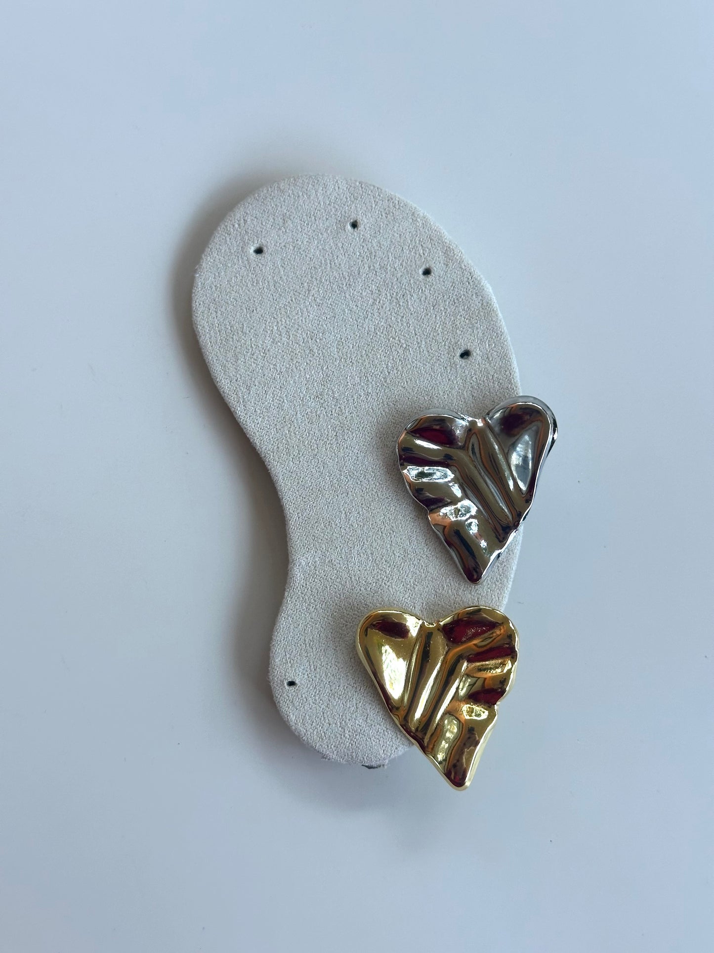 Orecchini Cuore Martellato
