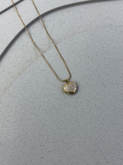 Collana Cuore Pavè Arcobaleno