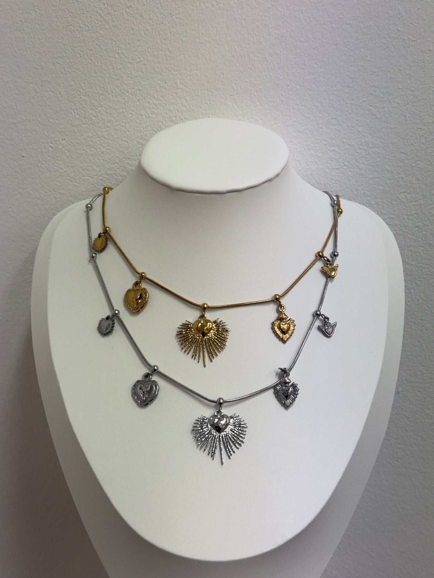 Collana Multi Cuori Sacri