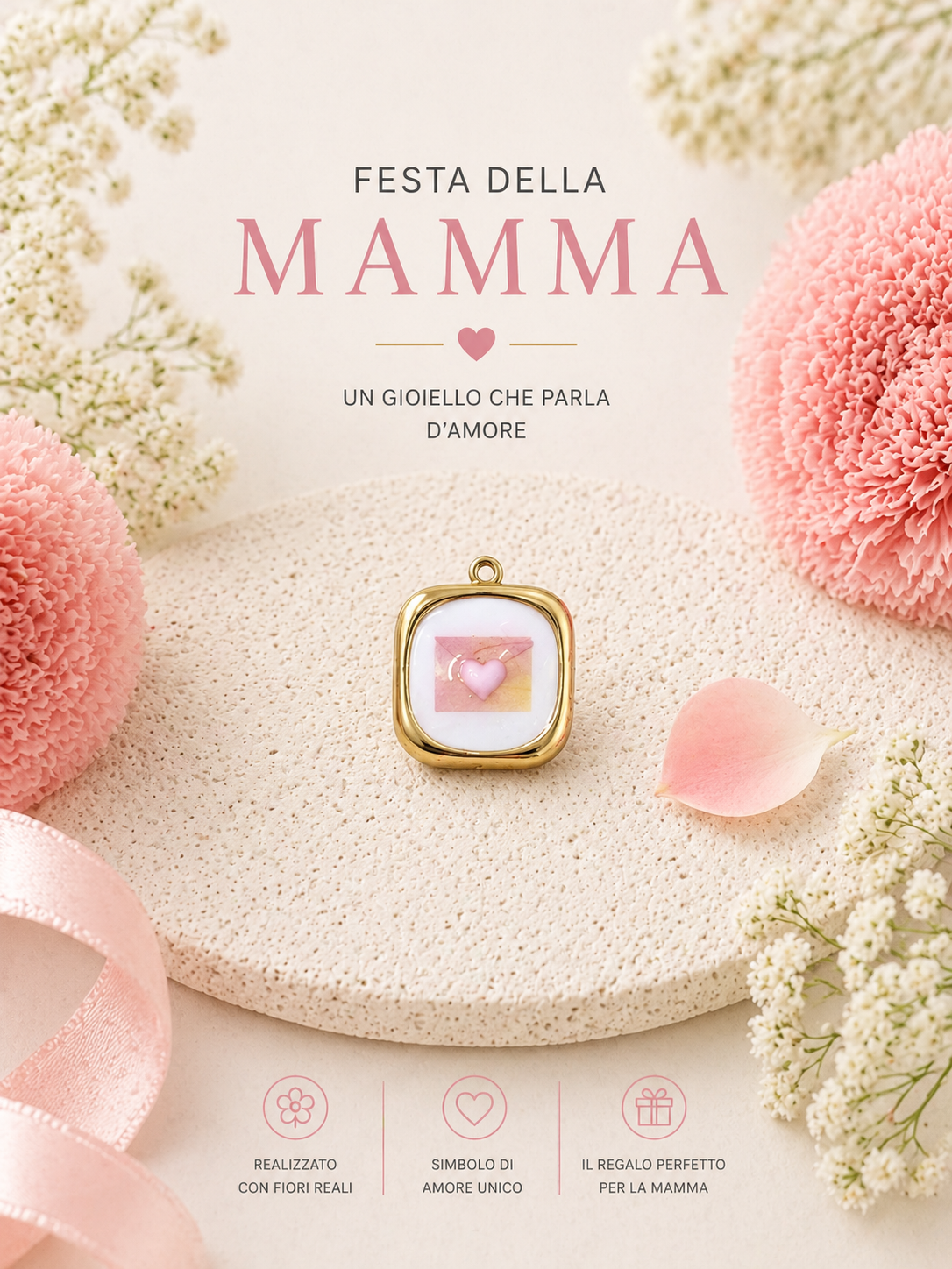 Ciondolo Letterina Mamma