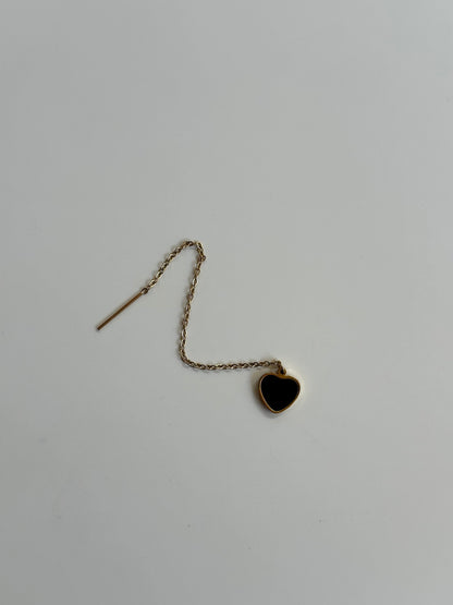 Orecchino Jada Heart Black