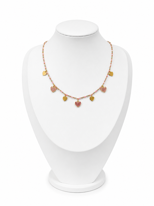 Collana CuoriciniRosa