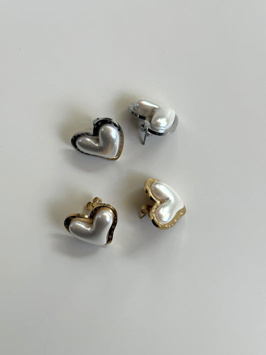 Orecchini Pearly Heart