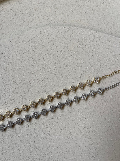 Bracciale Multi Diamond Flowers
