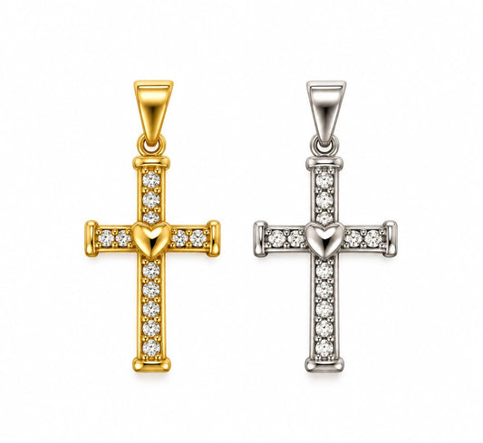 Ciondolo CrossHeart Shine