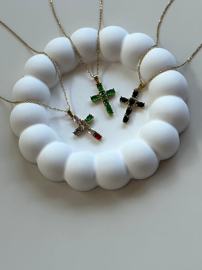Collana Croce Gemma