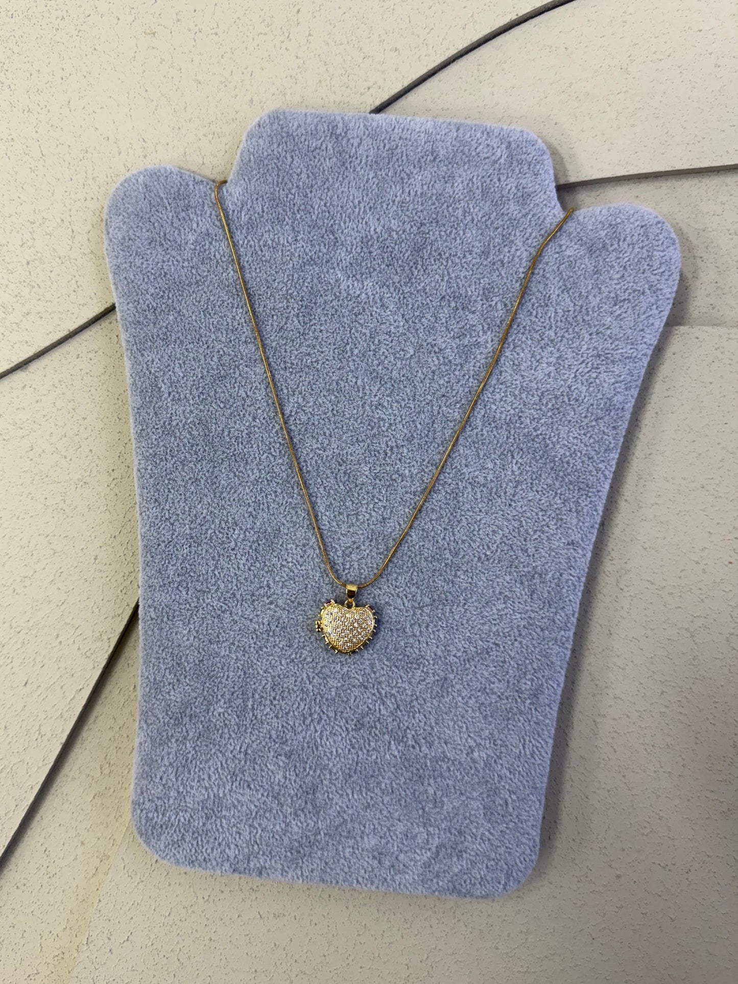 Collana Cuore Pavè Arcobaleno