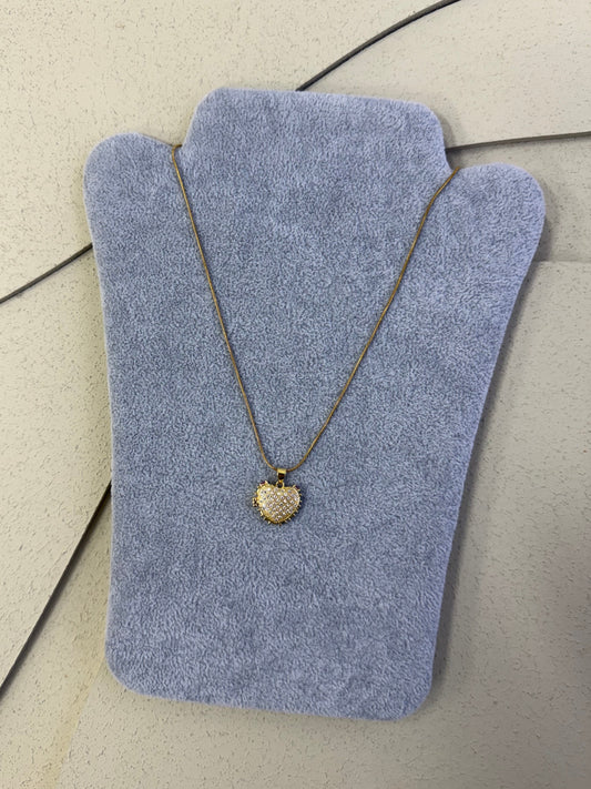 Collana Cuore Pavè Arcobaleno
