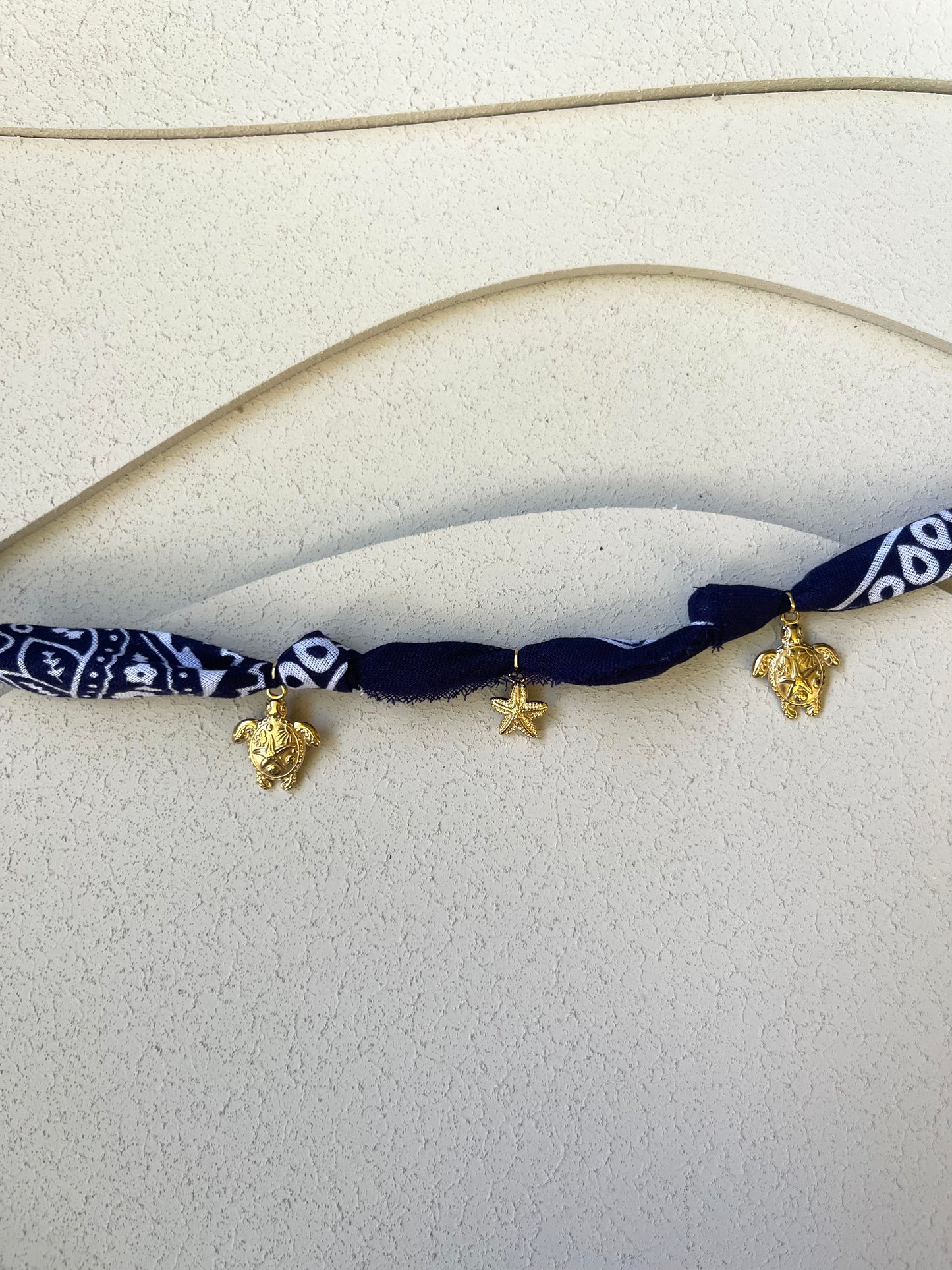 Collana Bandana Blu