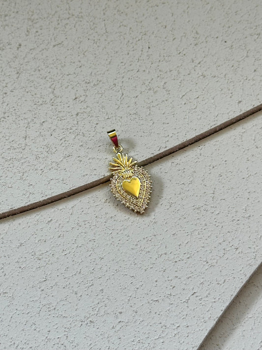 Ciondolo Cuore Sacro Diamond