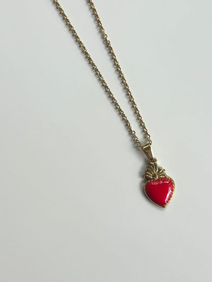 Collana Heart Red