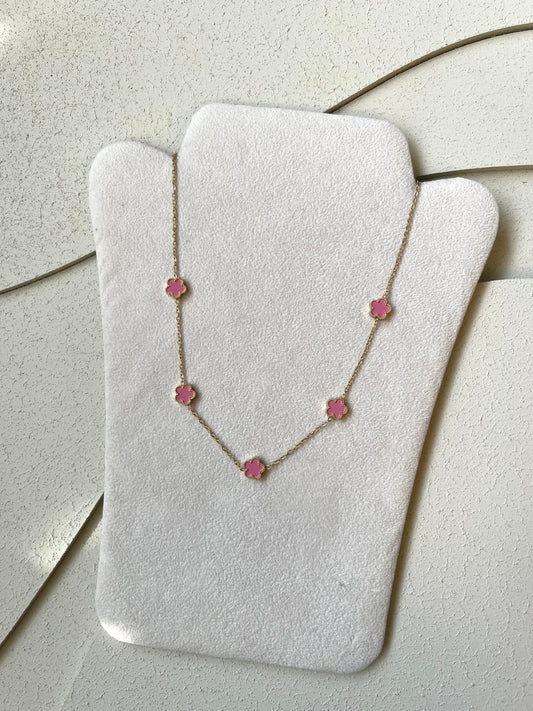 Collana Clover Rosa